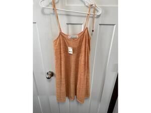 Free People Beach top Romera Sweater Tunic in coral size small oversized NWT